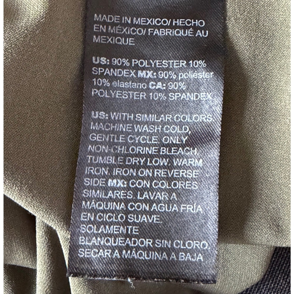Chico's Cardigan Set Womens 3 16/18 Travelers Olive Green Open Front EUC - Picture 6 of 7